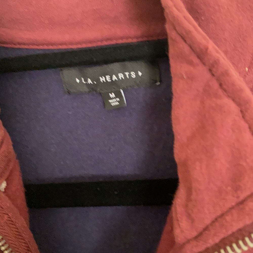 LA Hearts Colorblock Quarter-Zip - Picture 2 of 3